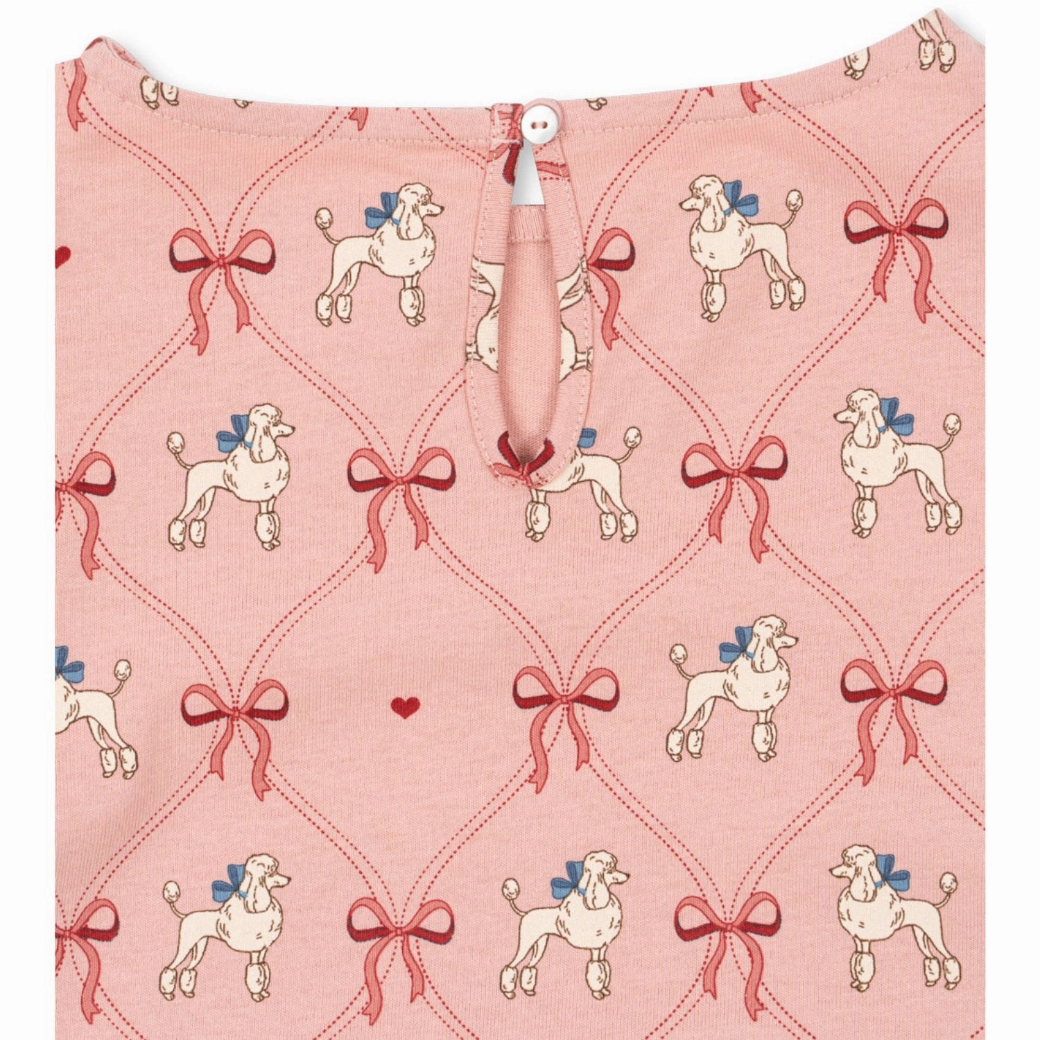 Wrinkle Resistant Konges Sl?jd Poodle Drey Slit Tee Gots