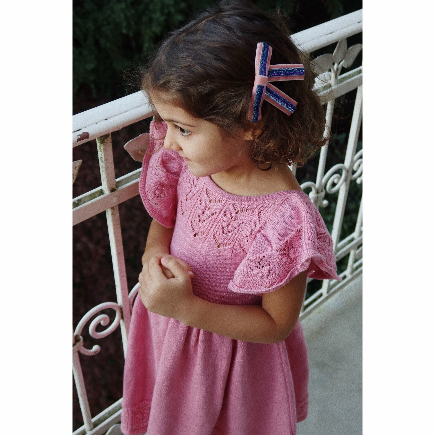 Konges Sl?jd Powder Pink Cabby Knit Dress Minimalist feel Layered Wear