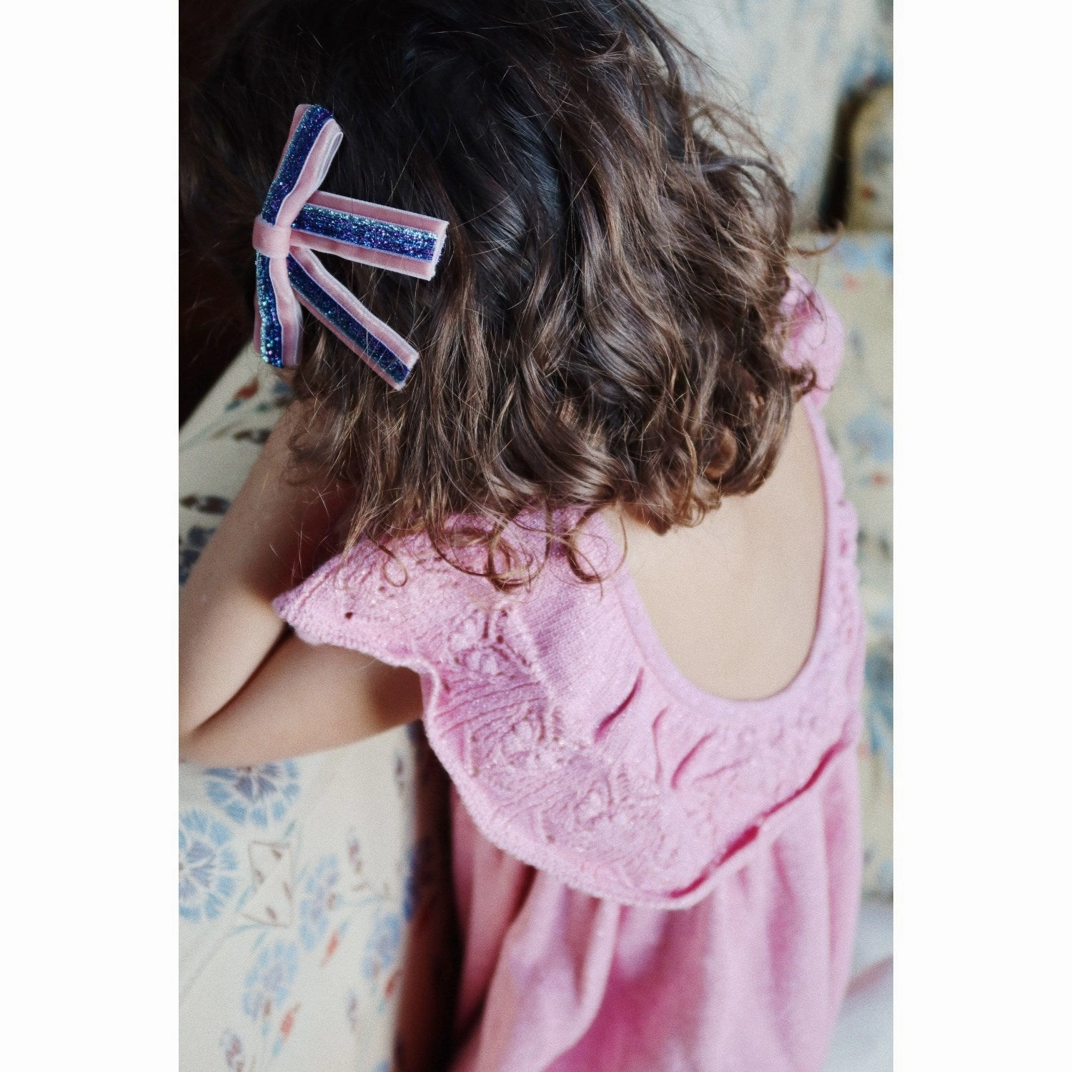 Konges Sl?jd Powder Pink Cabby Knit Dress Soft Detail Light Weave