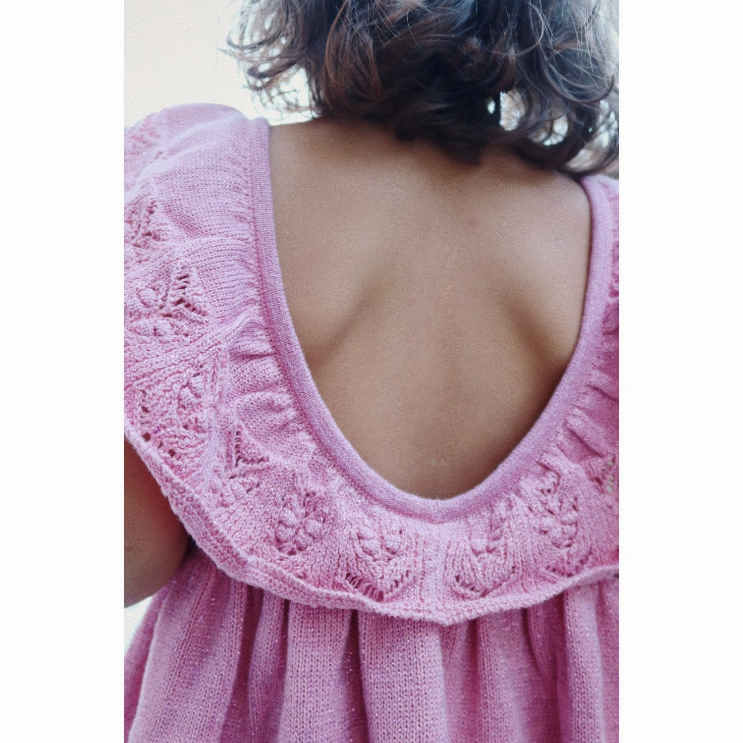 Konges Sl?jd Powder Pink Cabby Knit Dress Pure Stitch Fresh Appeal