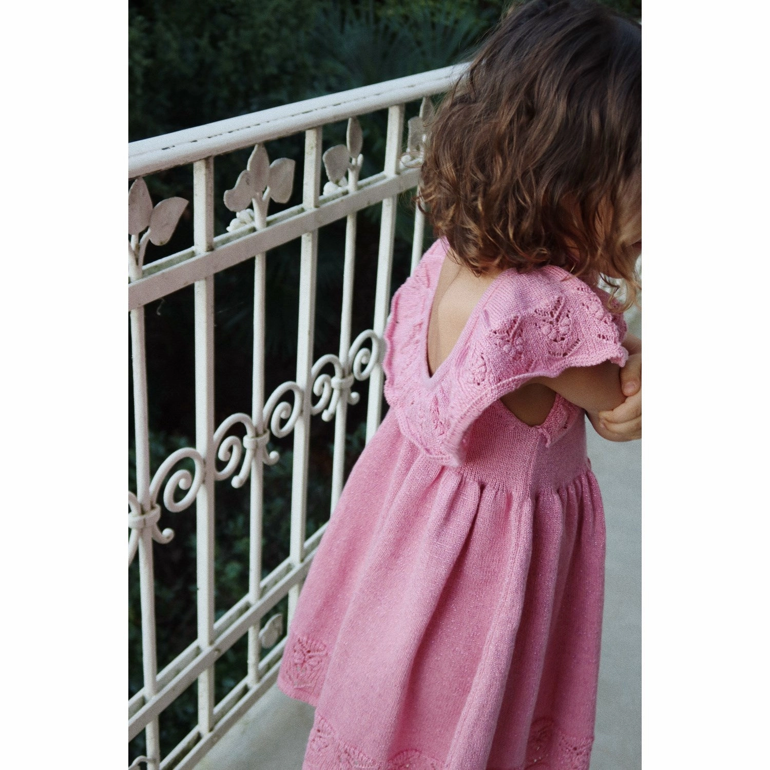 Konges Sl?jd Powder Pink Cabby Knit Dress Tailored Elegance Subtle Detail