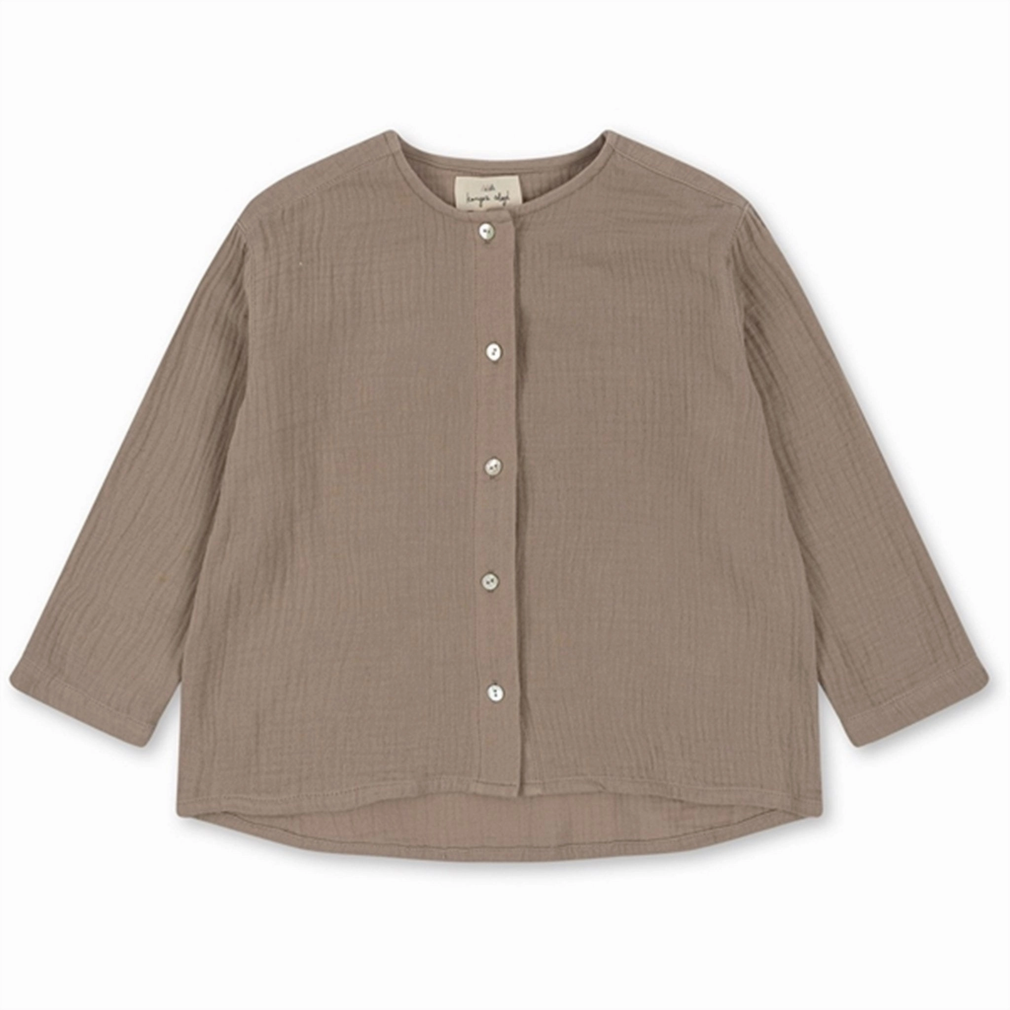 Konges Sl?jd Pure Cashmere Olive Shirt Smooth Finish