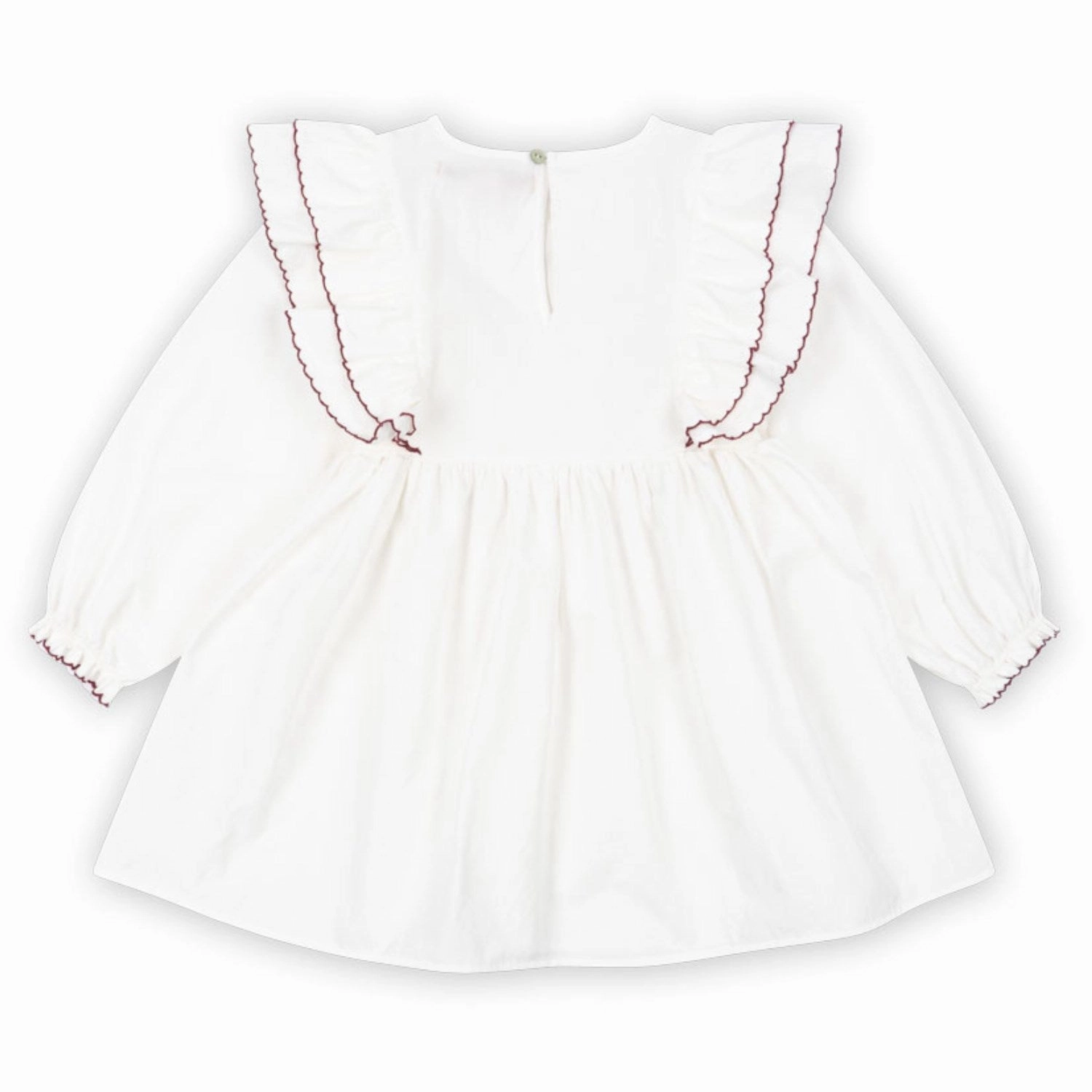 Casual chic dress Konges Sl?jd Pure White Coeur Dress Gots