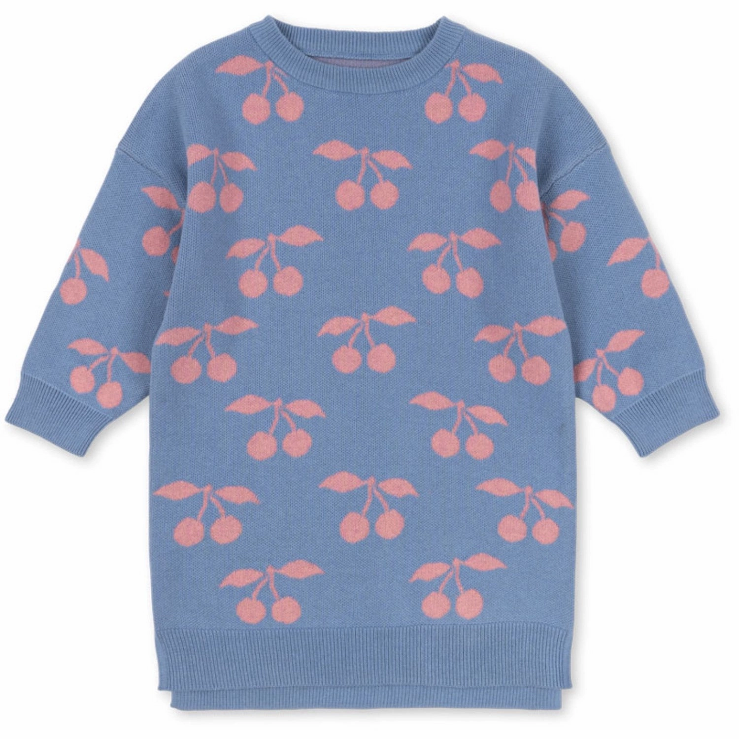 Konges Sl?jd Purple Impression Lapis Knit Dress GOTS New Mood Smooth Finish