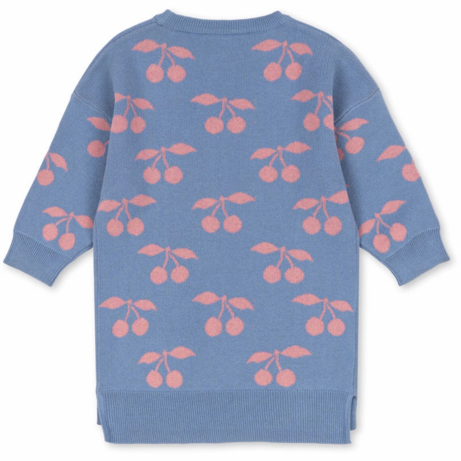 Konges Sl?jd Purple Impression Lapis Knit Dress GOTS Detachable-Detail DeepPocketStyle