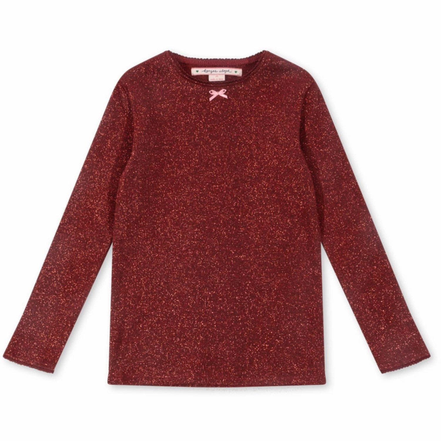 Winter Comfort Laser Cut Edge Detail Konges Sl?jd Red Dahlia Roli Blouse