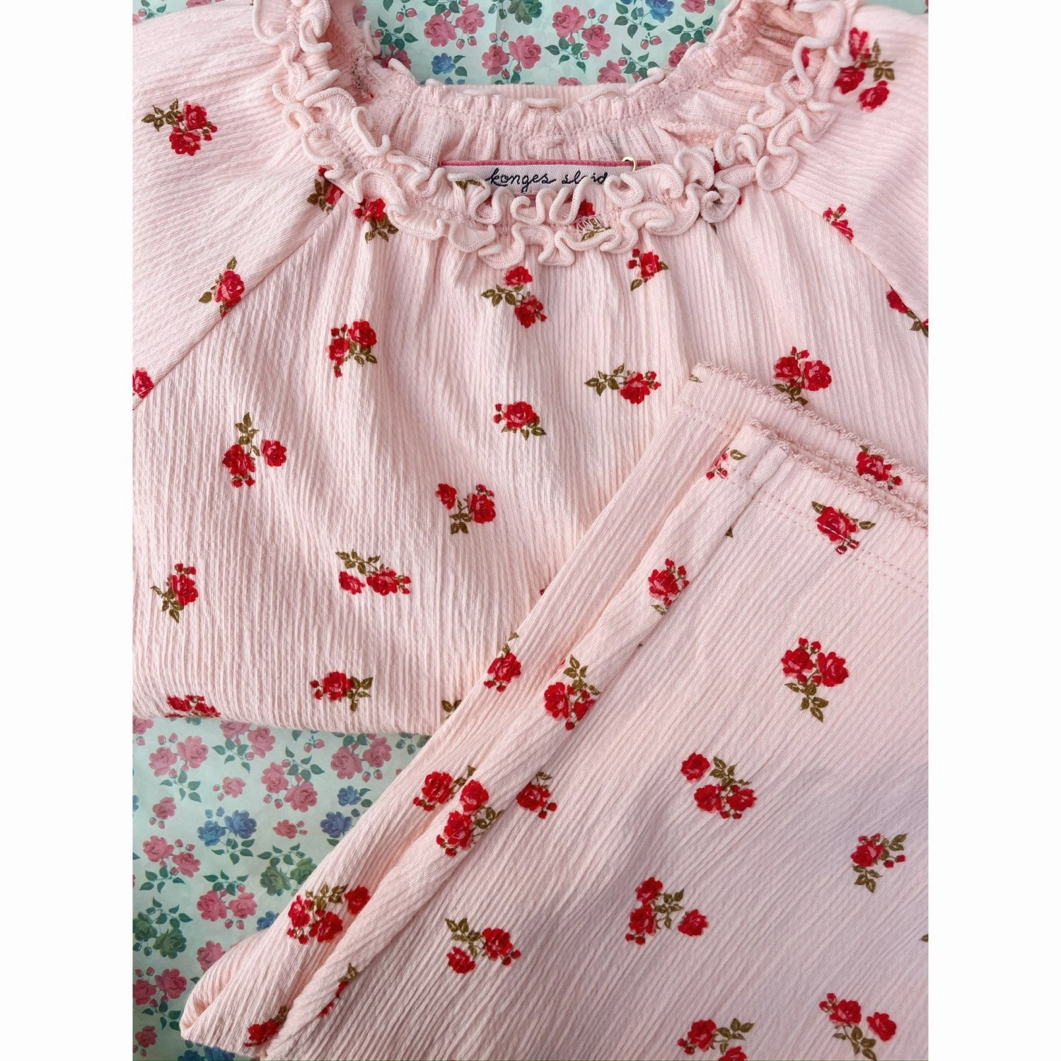 Konges Sl?jd Rosa Pink Chleo Blouse GOTS Backpacking Trip