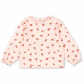 Breathable back panel Vibrant Colors Konges Sl?jd Rosa Pink Chleo Blouse GOTS