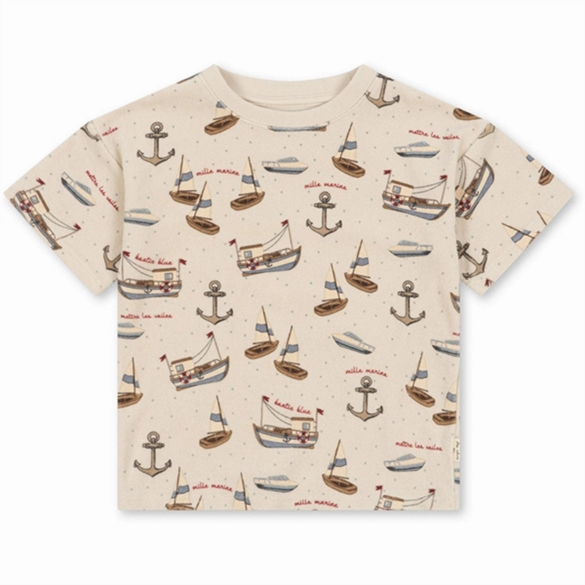 Konges Sl?jd Sail Away Itty T-shirt Timeless Style Fashionable Layer