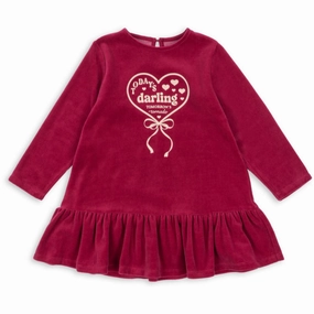 Perfect for Travel Comfortable and Chic Konges Sl?jd Sangria Velou Dress GOTS