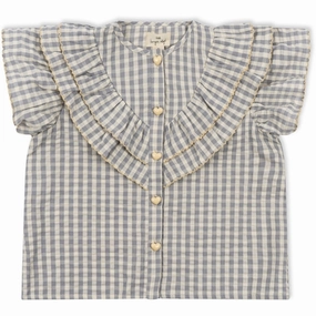 Konges Sl?jd Sleet Check Kim Frill Shirt Unisex Option