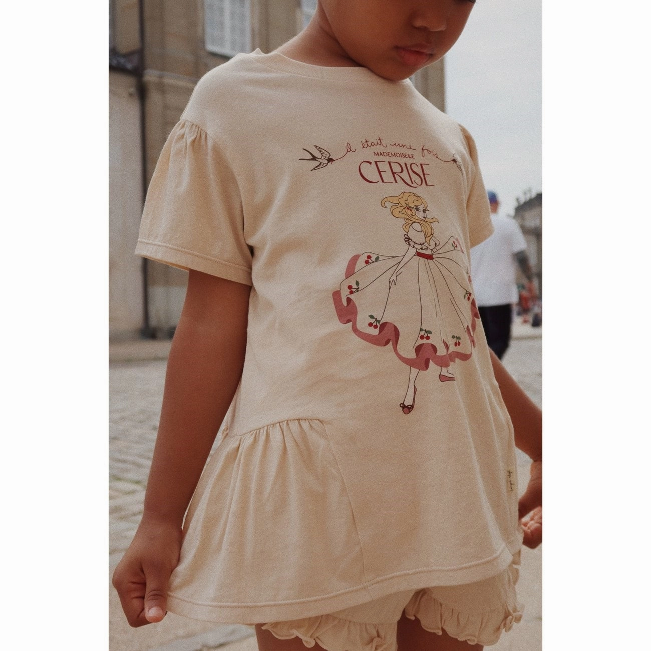 Konges Sl?jd Smoke Gray Famo Frill Set back to school Non Iron Finish