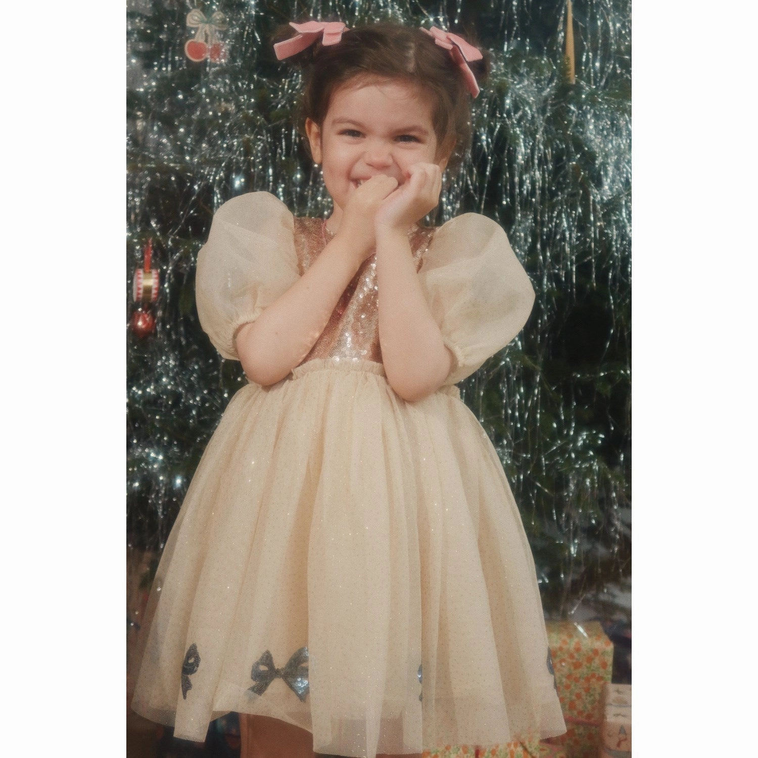 Konges Sl?jd Smoke Gray Mei Dress Open Design Pretty Glow