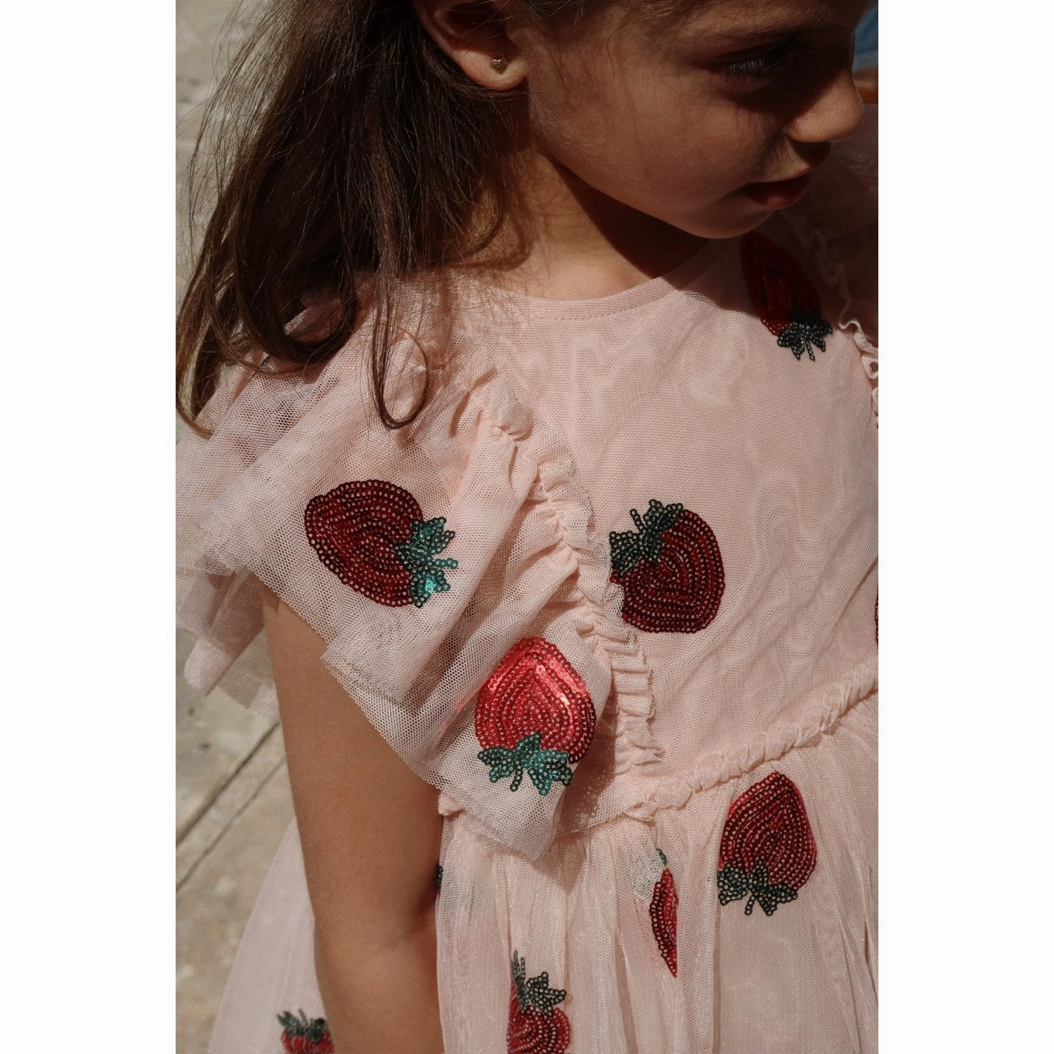 Tall Girl Konges Sl?jd Strawberry Yvonne Frill Dress
