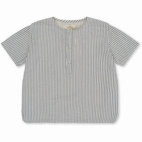 Double Stitched Seams Easy Care Konges Sl?jd Stripe Bluie Ace Shirt
