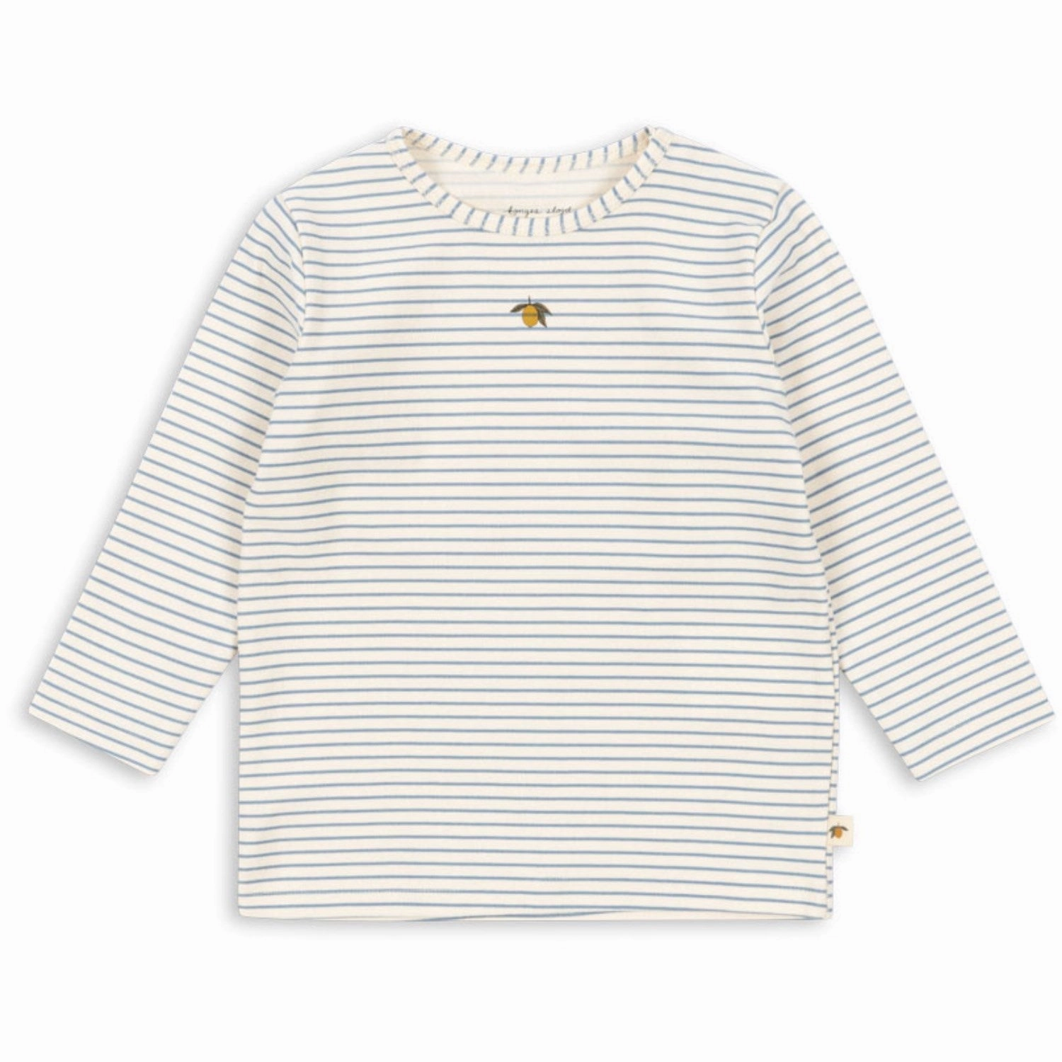 Unstructured Shoulder Modern Aesthetic Konges Sl?jd Stripe Bluie Basic Blouse GOTS