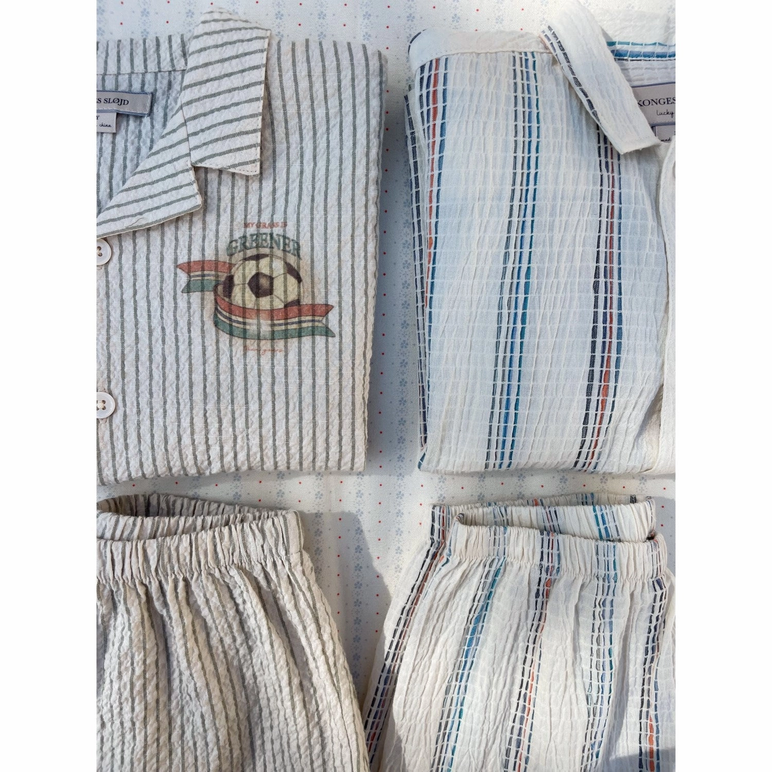 Pastel Shade Odorless Binding Tape Konges Sl?jd Stripe Bluie Elliot Ss Shirt Gots