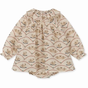 Konges Sl?jd Swan Noel Romper Clean Fit Relaxed Fit Look