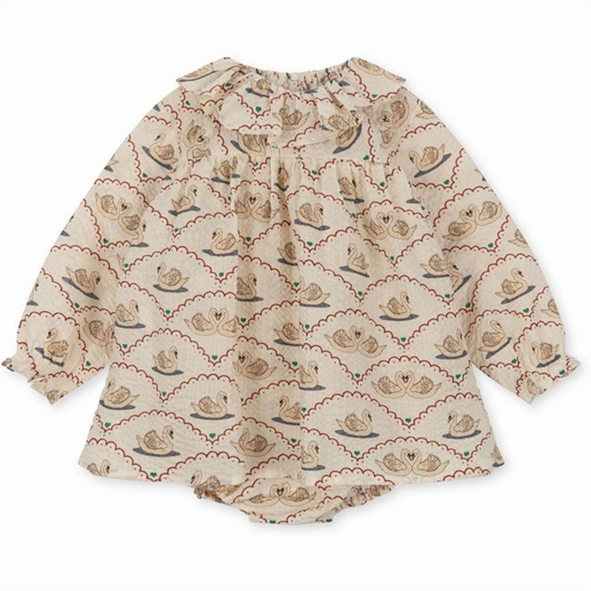 Konges Sl?jd Swan Noel Romper Clean Fit Relaxed Fit Look