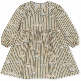 Konges Sl?jd Swan Stripe Tuti Dress Gender Fluid