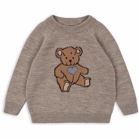 Solid Hue Konges Sl?jd Teddy Bear Carli Knit Blouse
