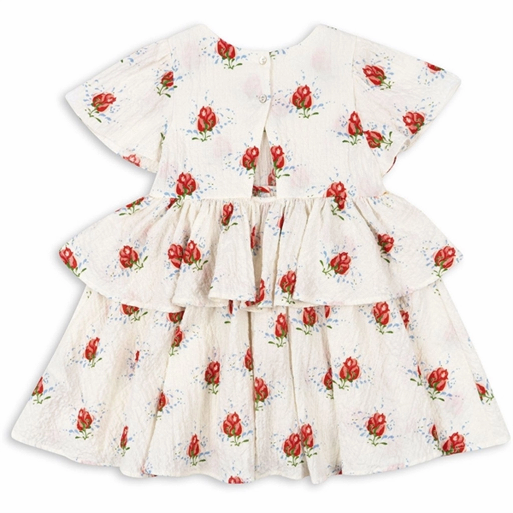 Konges Sl?jd Vita Rosa Elin Frill Dress Timeless Look Wear