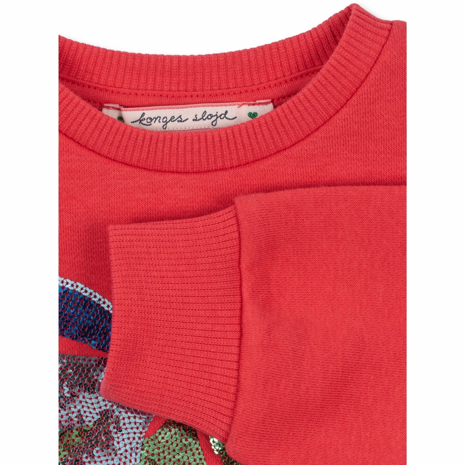 Konges Sl?jd Winterberry Lou Sequin Sweat Dress Ocs Sweetheart-Neck Knit Warm