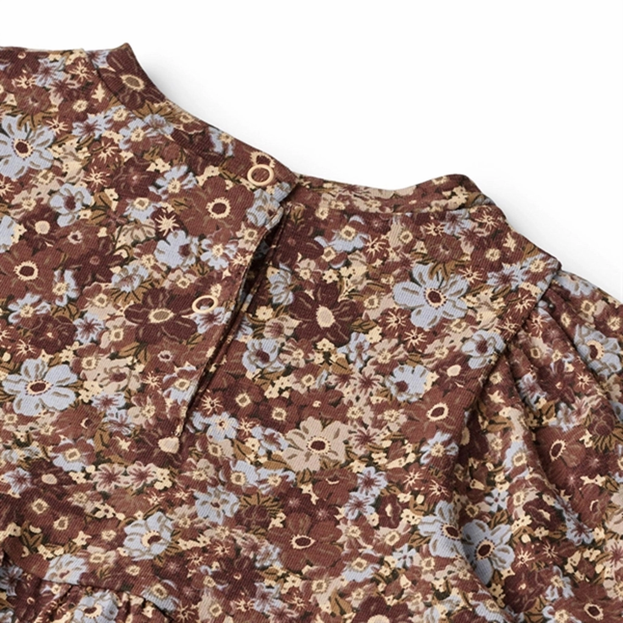 Peplum-Style Calm Movement Wheat Flowers In Plenty Eliane Jersey Dress