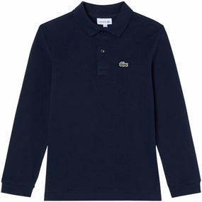 Effortless Look Stylish Collar LACOSTE Marine Ls Pique Polo