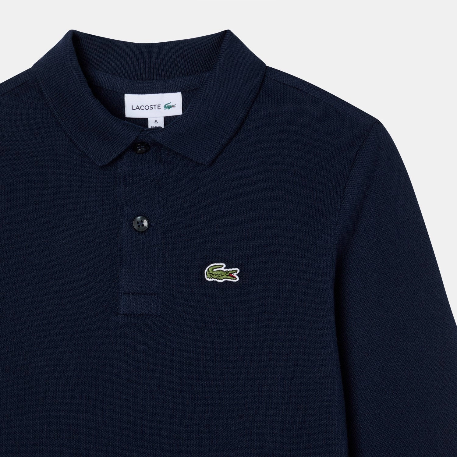 LACOSTE Marine Ls Pique Polo Active Wear Unstructured Hem