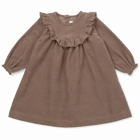 Lalaby Brown Noey Baby Dress A Line Cut Clean Flow