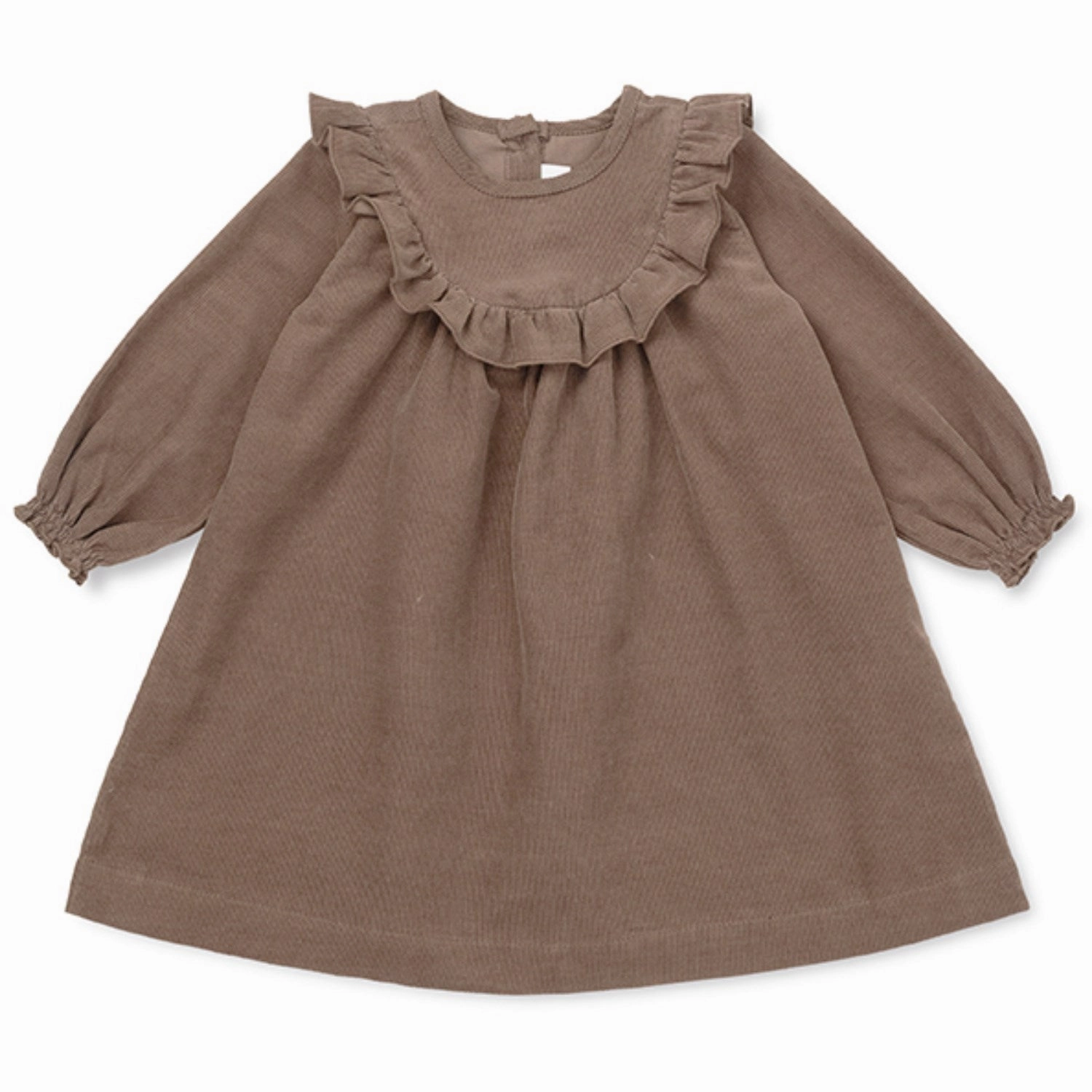 Lalaby Brown Noey Baby Dress A Line Cut Clean Flow