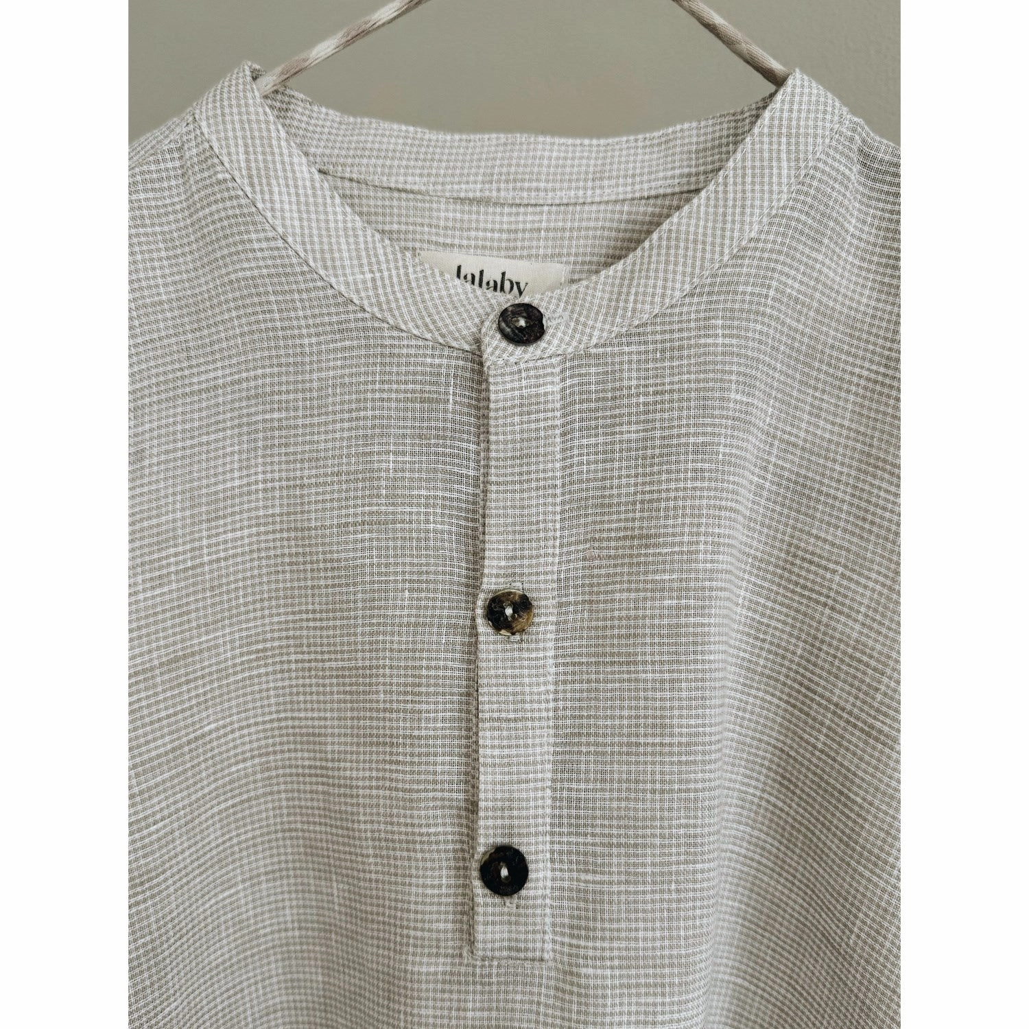 Lalaby Carlo Shirt Baby - Beach Durable Buttons Soft Touch