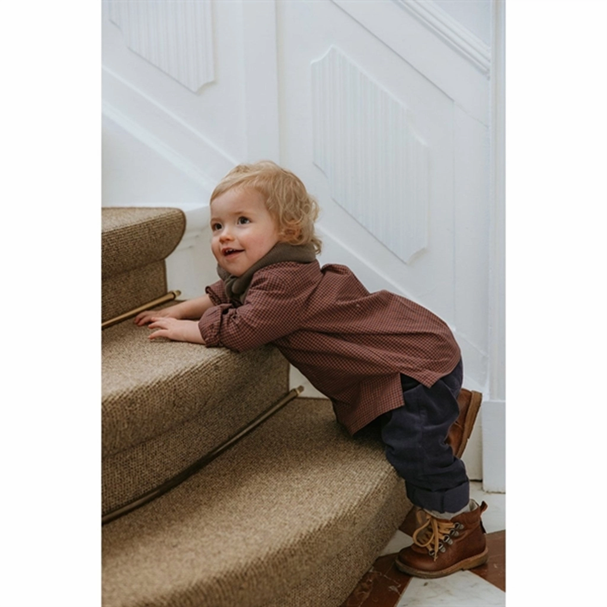 Contemporary Fashion Tailored Cut lalaby Indigo Check Willy Shirt