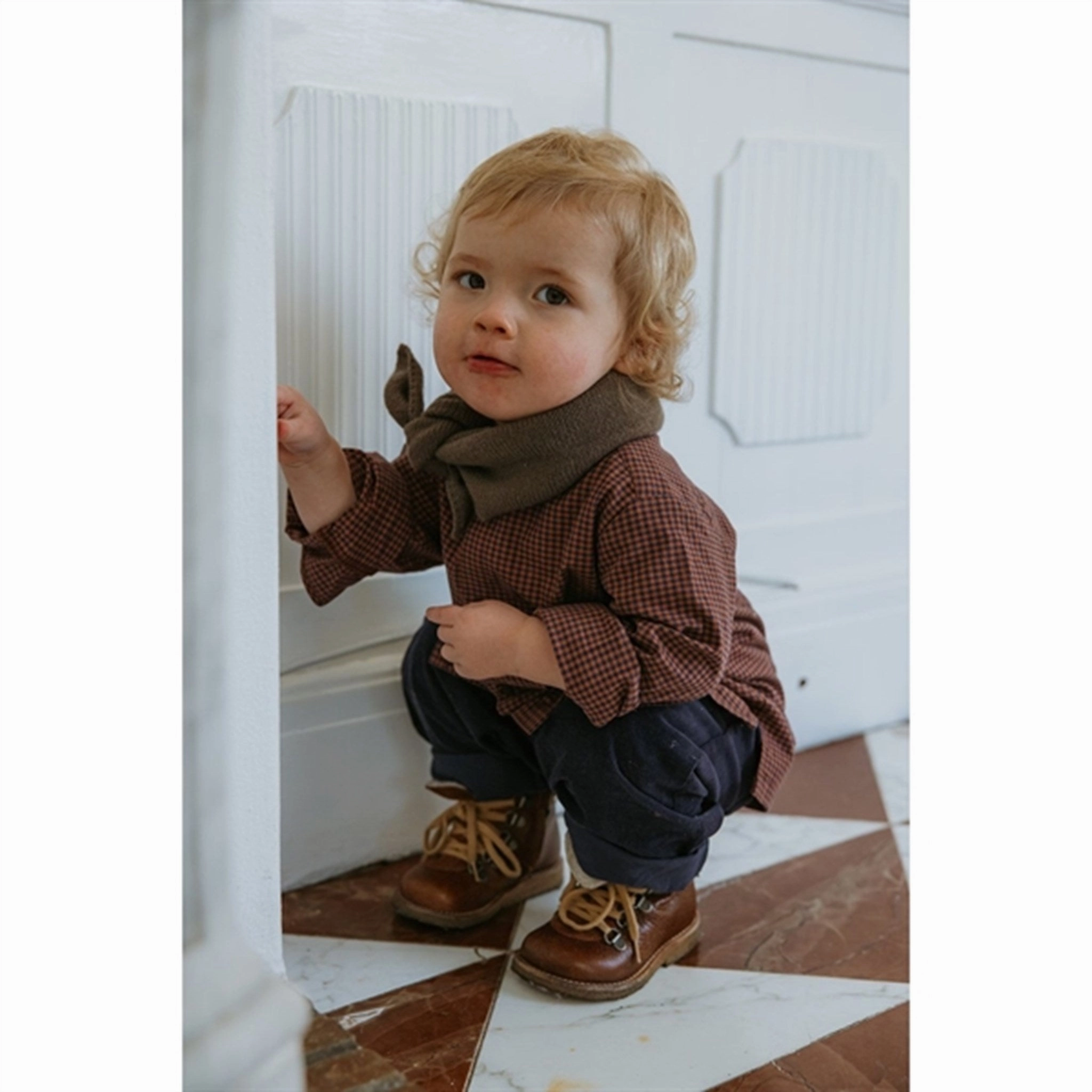 Customizable Design lalaby Indigo Check Willy Shirt