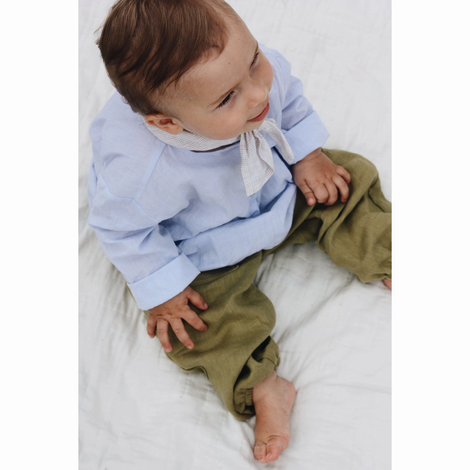 Sustainable Choice Lalaby Jaipur Shirt Baby - Saltwater