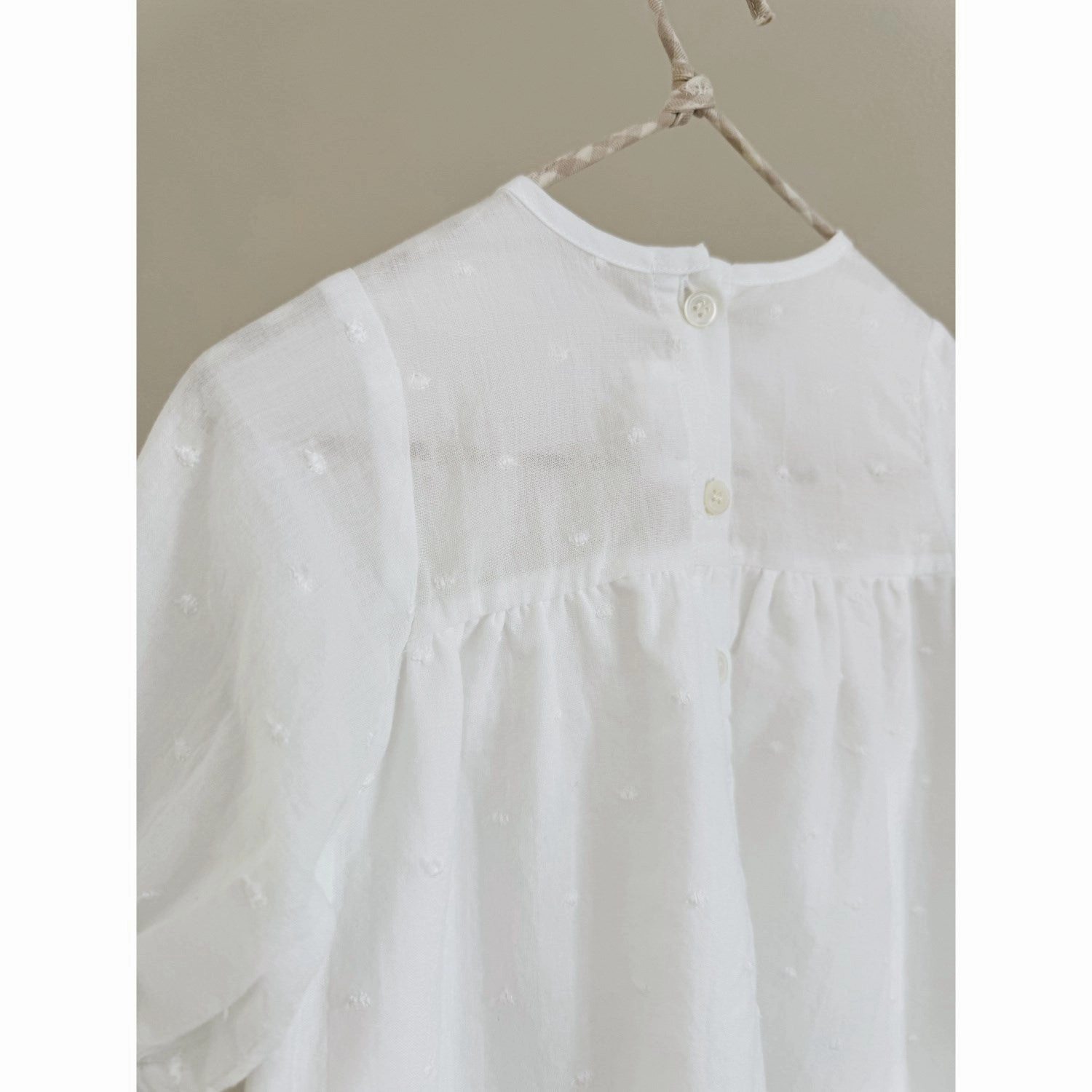 Satin Glow Fall Comfort Lalaby Lilibeth Dress (Baby) - White Dot