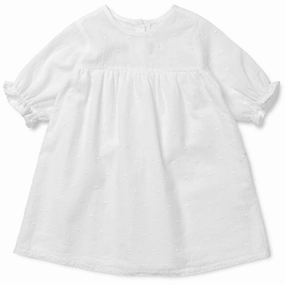 Delicate Touch Lalaby Lilibeth Dress (Baby) - White Dot