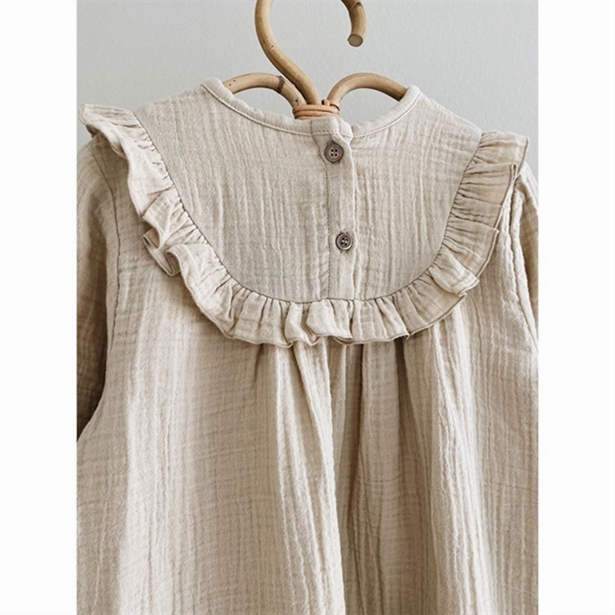 polka-dot Button Accent lalaby Sand Noey Dress