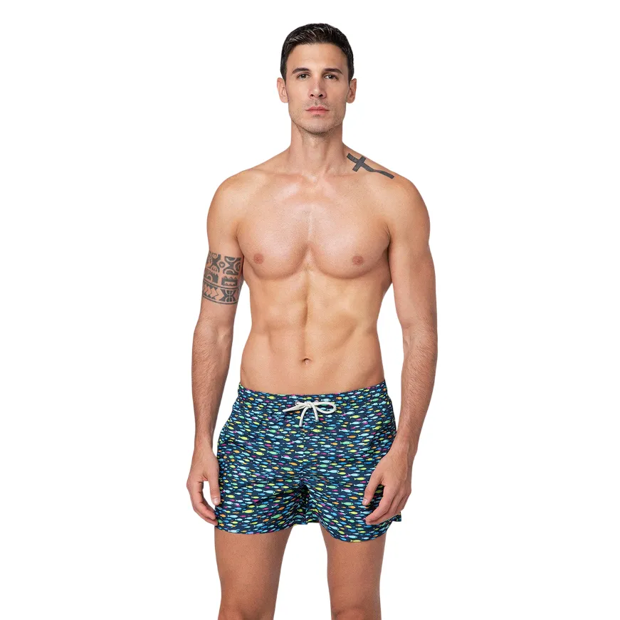 Textured Fabric F**K pantaloncino costume mare da uomo M04BA31-X19 fantasia