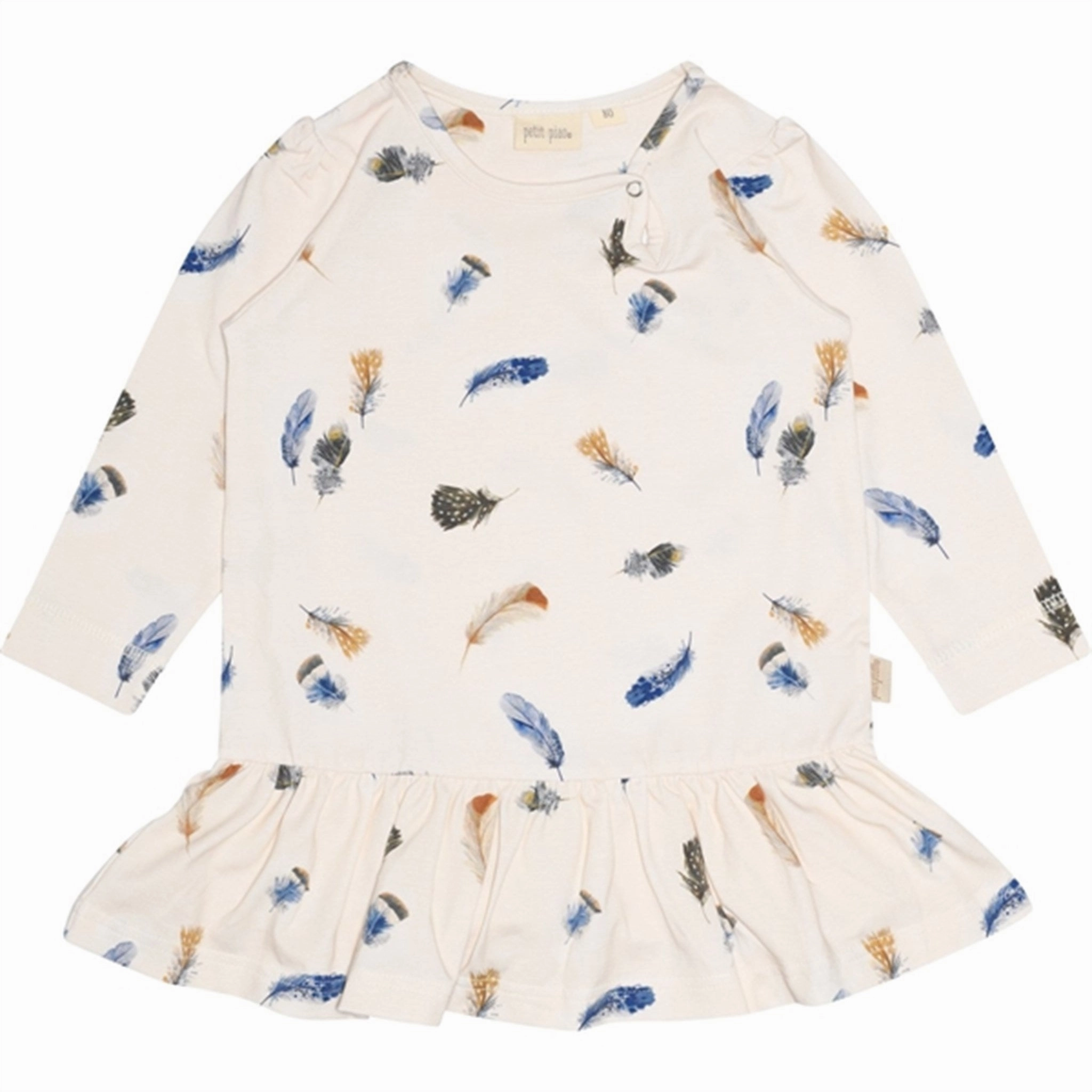 Petit Piao? Feather Dress Gather Printed New York Fall Silhouette