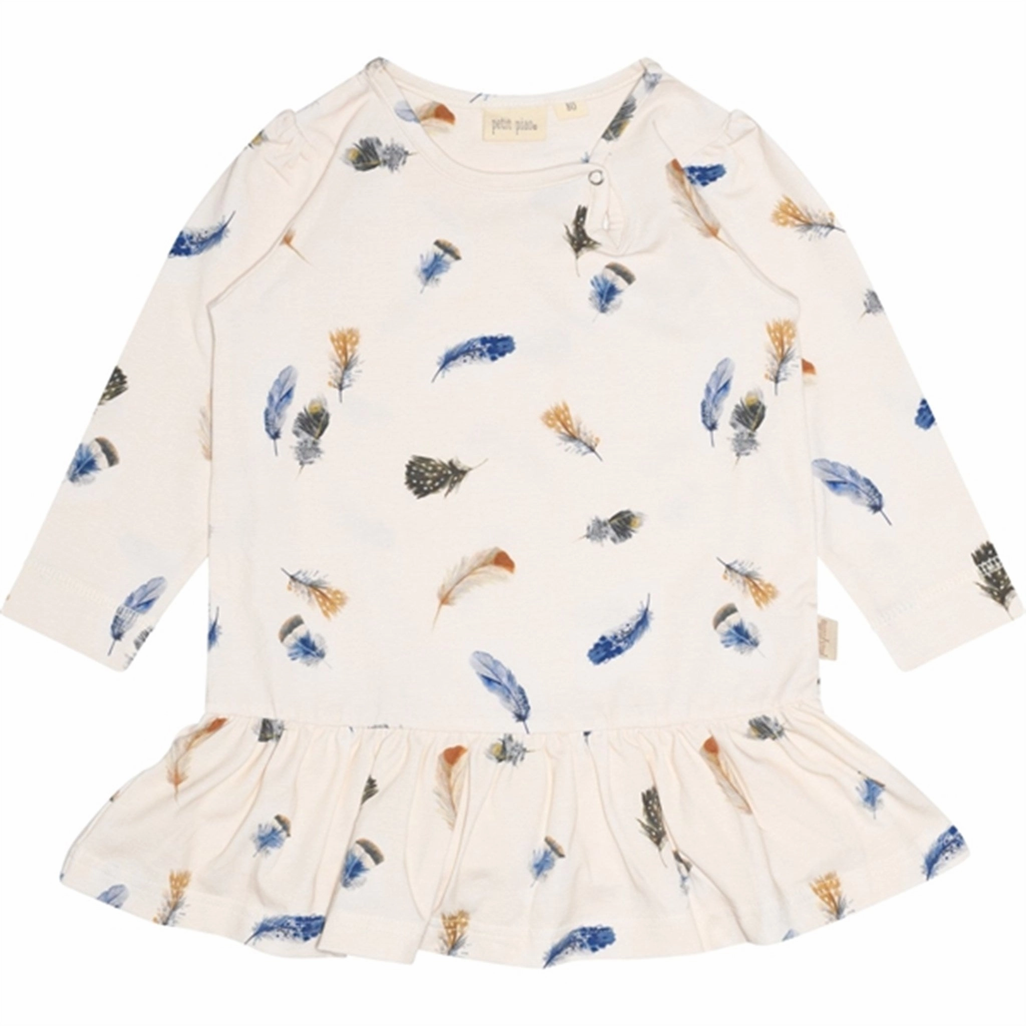 Petit Piao? Feather Dress Gather Printed Soft Vibe
