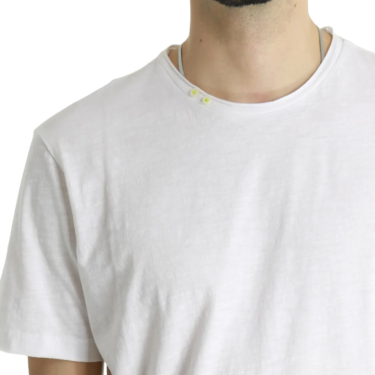 Bold Design EasyCareFabric Trez maglia manica corta in cotone fiammato TOPO6-JSB3 M49044 101 bianco