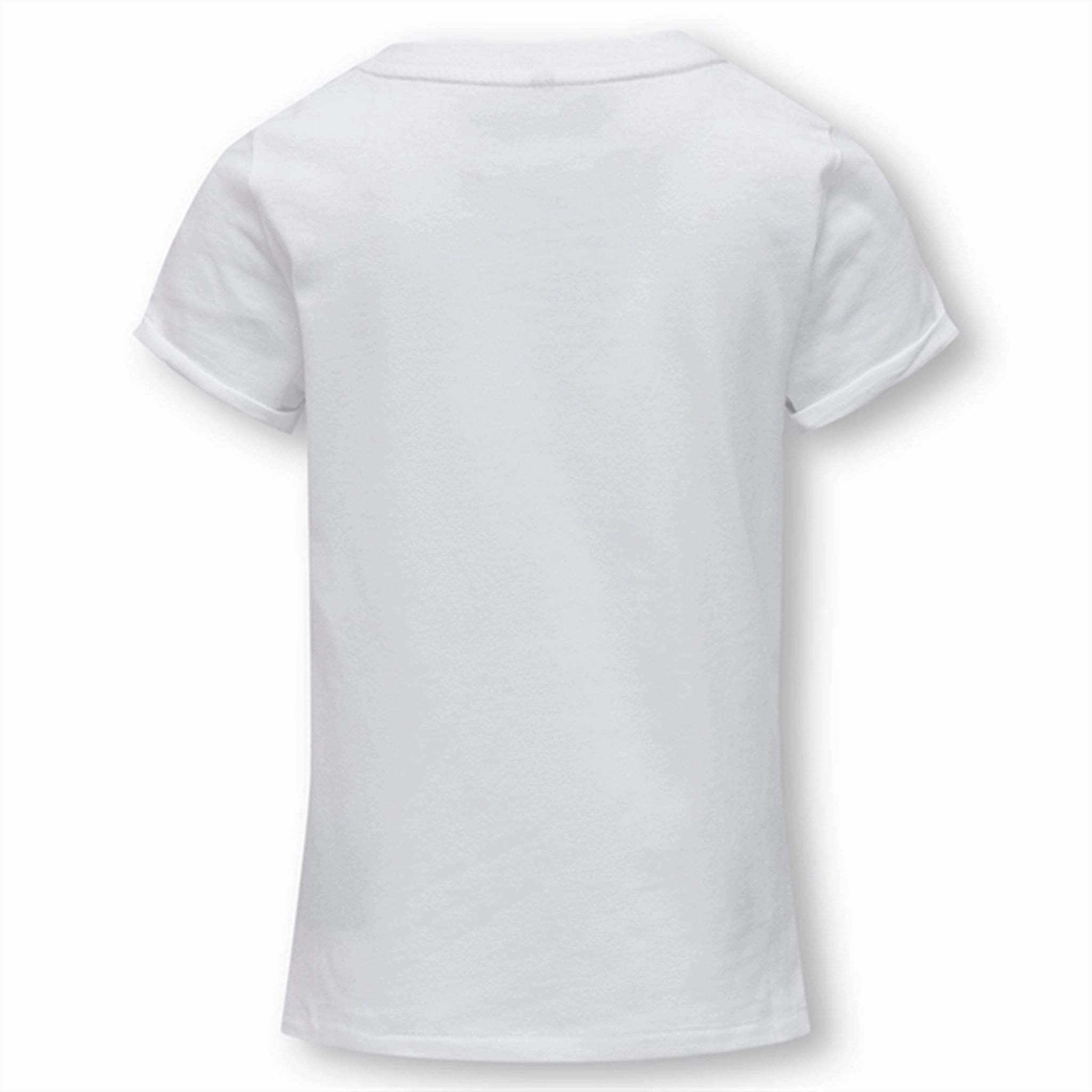 Easy Care Sleek Style Kids ONLY Bright White Tulli Sunset T-Shirt