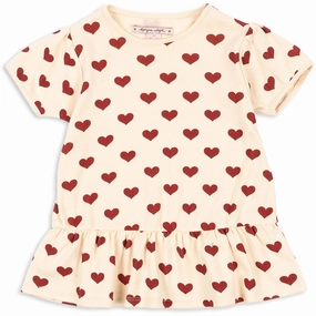 Breathable Fit Wear VintageWash Konges Sl?jd Amour Rouge Classic Tee Gots