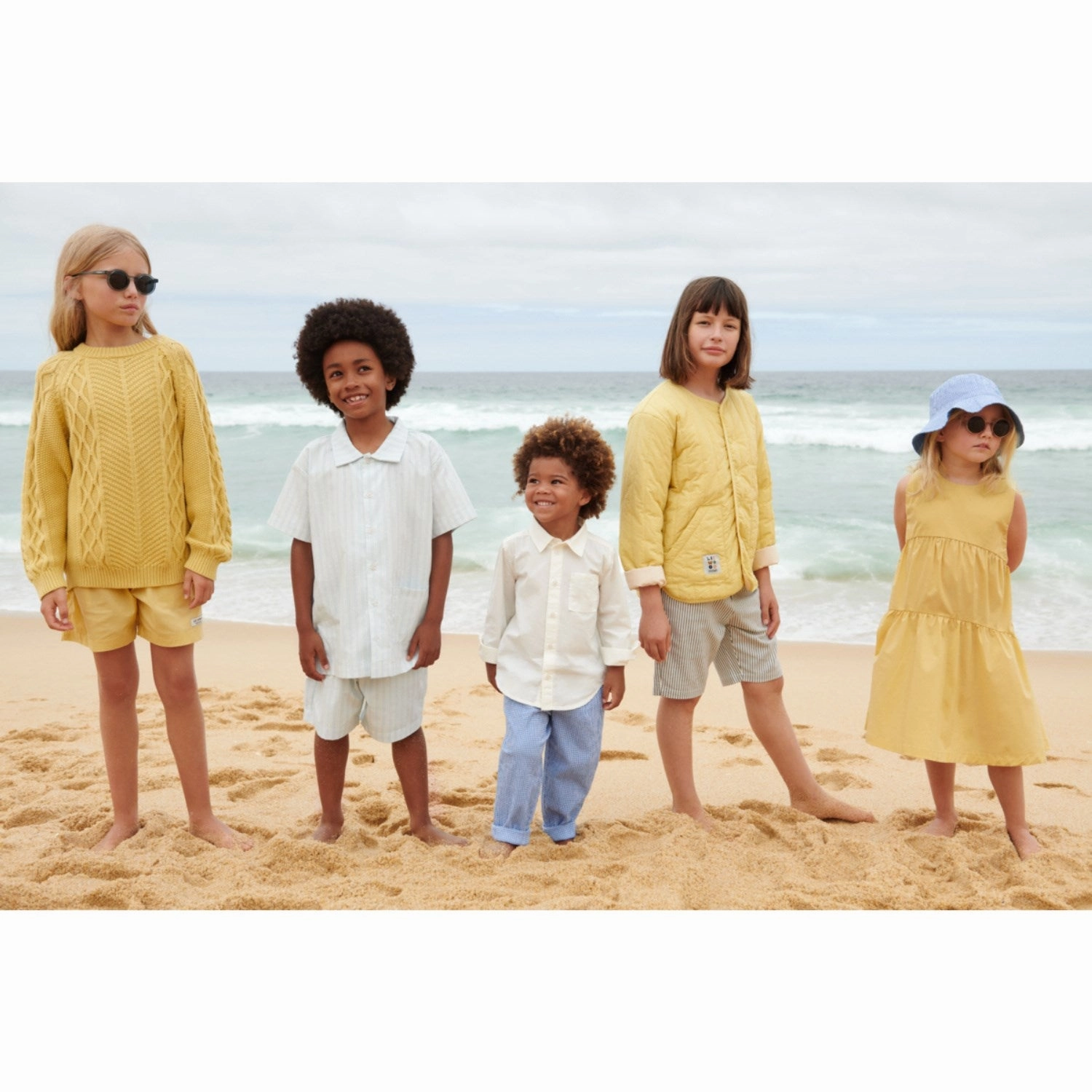 LIEWOOD Y/D Stripe Pure Sky / Creme De La Creme Leona Stripe Set Light Breeze