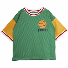 Mini Rodini Green Basket Mesh Sp T-shirt Everyday Wear