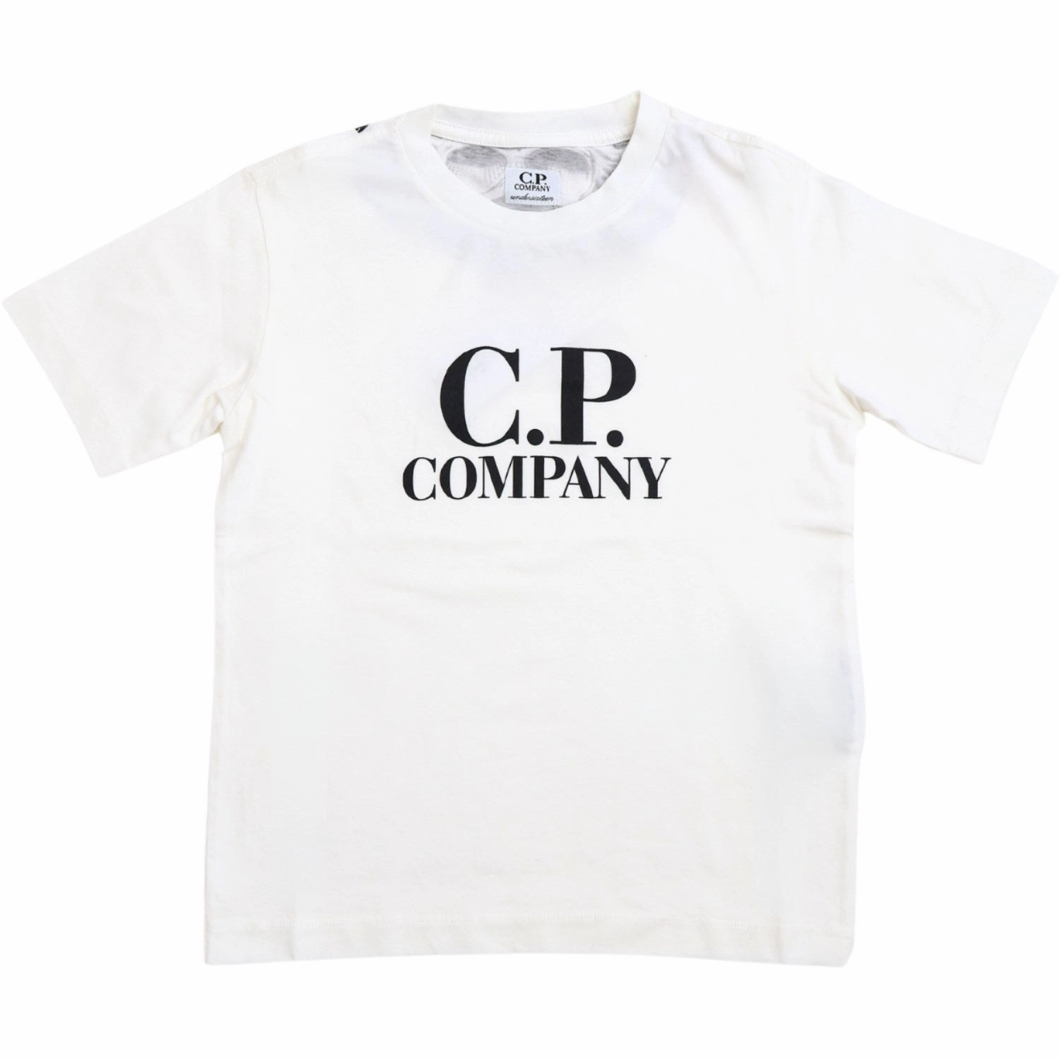 C.P. Company Gauze White T-Shirt Short Sleeve windproof