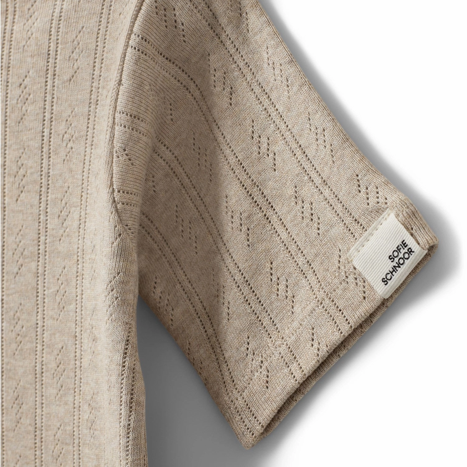 Classic Crew Neck Travel Fashion Sofie Schnoor Beige Pipersk T-Shirt