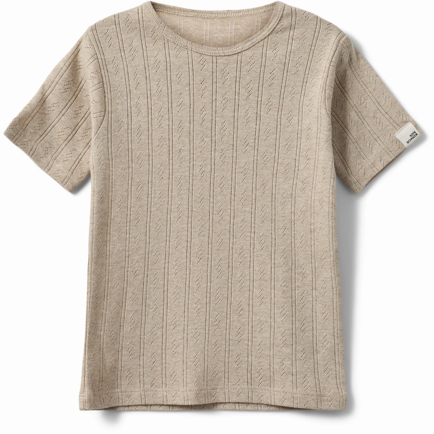 Sofie Schnoor Beige Pipersk T-Shirt Comfortable Fit Wear